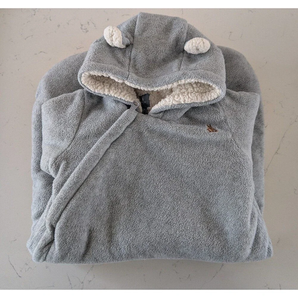 Baby Gap Gray Fleece Bunting, 0-3m